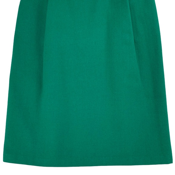Vintage Kelly Green Wool Blend Pencil Skirt with Pockets made by TanJay Petites. - Picture 3 of 15